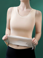Women's Crew Neck Padded Thermal Top