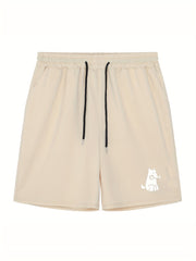 Men's Dog & Bone Doodle Print Workout Shorts
