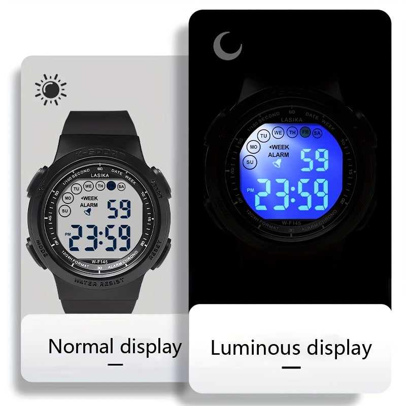 Boys Waterproof Swimming Watch with Alarm Clock