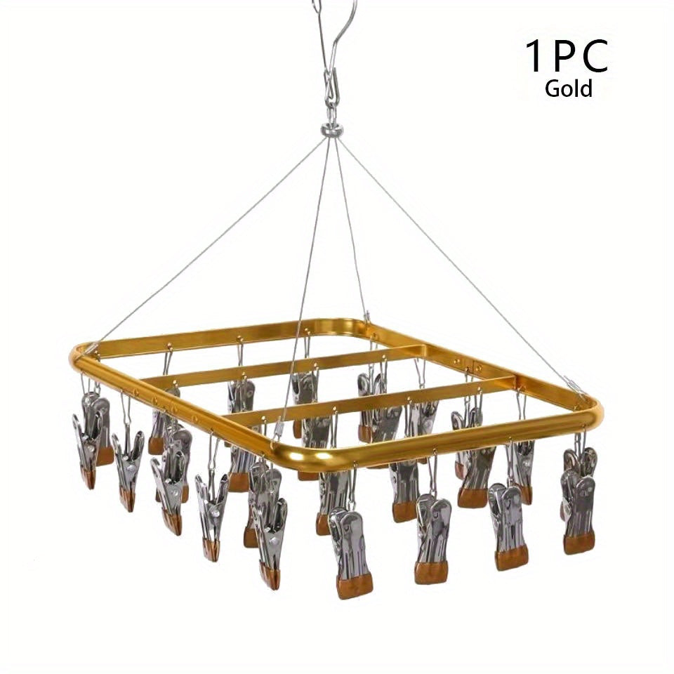 Aluminum Drying Rack Sock Rack Anti-slip Clip Hanger