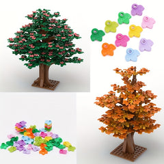 70pcs Pumpkin Leaves Building Block Toy Parts