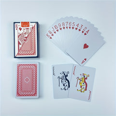 Waterproof Plastic Playing Cards 5.8X8.2in, Foldable & Washable