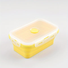 Portable Silicone Lunch Box Fresh Keeping Microwave Safe