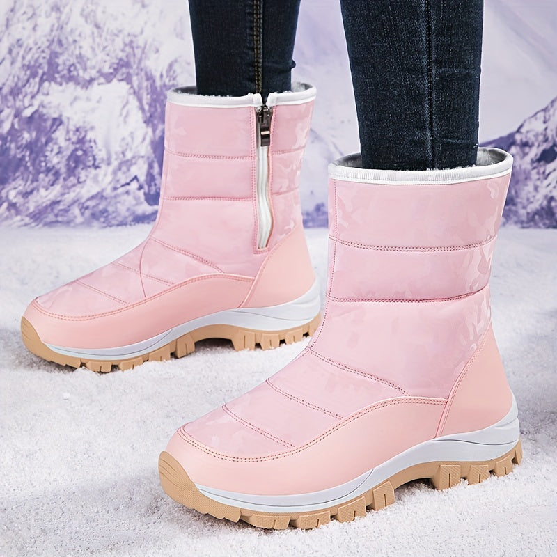 Women's Non-slip Thickened Snow Boots Warm Wear-Resistant Shoes