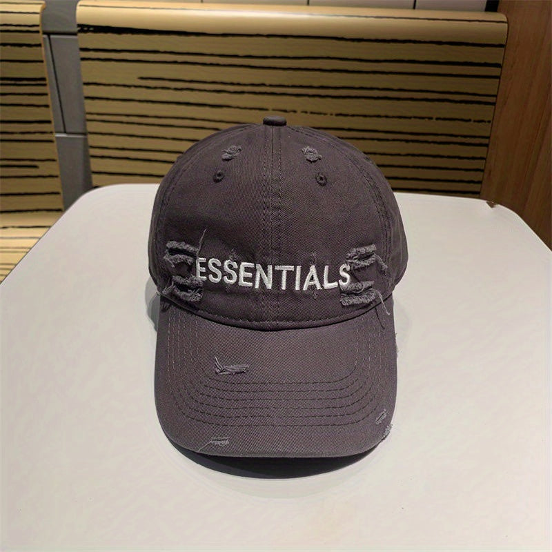 Unisex Sunshade Ripped Baseball Cap Outdoor Sport