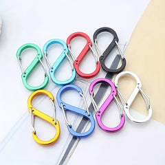 4pcs S-shaped Climbing Buckle Aluminum Alloy Backpack Lock Buckle