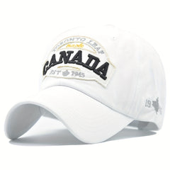 Canada Embroidered Cotton Baseball Cap Sunscreen Trucker Hat Hip Hop Cap