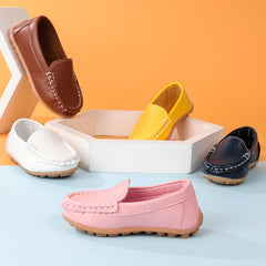 Boys Casual Loafer Shoes Non-slip Stitching Flat Shoes for Toddler