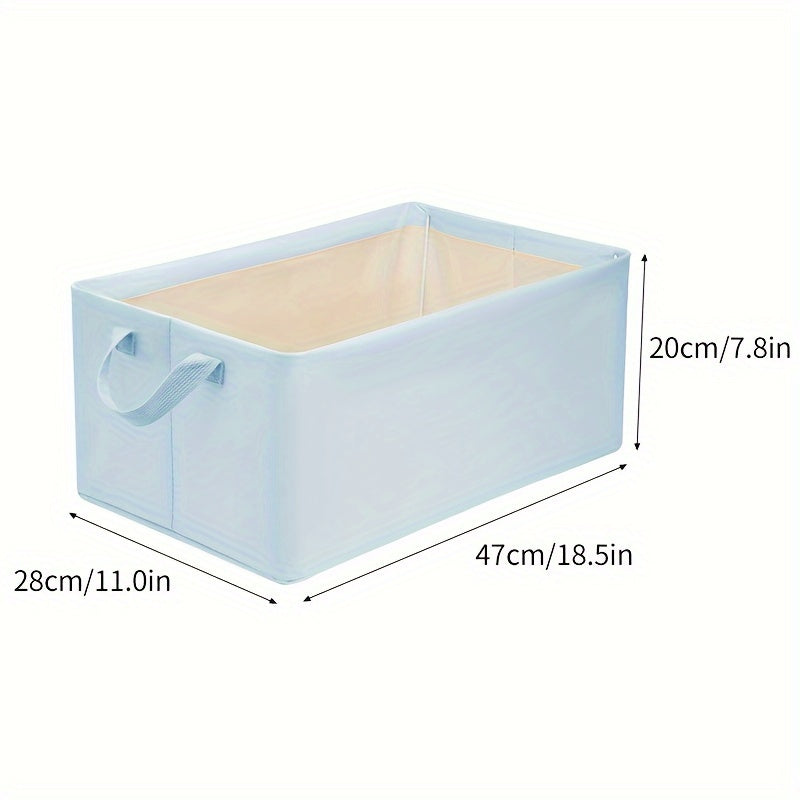 Clothes Storage Box With Handles & Support Rack Durable Storage Basket