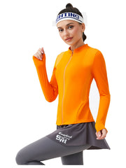 Women's Thermal Track Jacket Full Zip Running Jacket