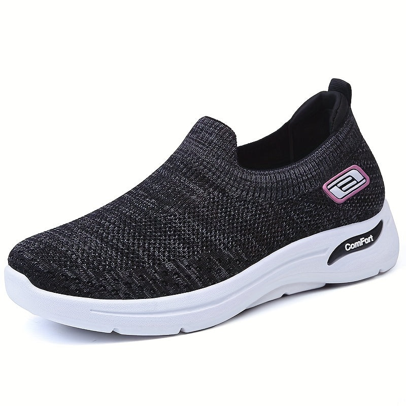Women's Knit Sock Shoes Lightweight Breathable Running Shoes Casual Low Top