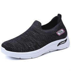 Women's Knit Sock Shoes Lightweight Breathable Running Shoes Casual Low Top