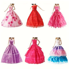 9-Piece Evening Dresses for 29" Dolls with Clothes and Accessories