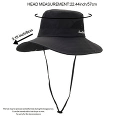Embroidery Mesh Bucket Hat Wide Brim Women Boonie Hats