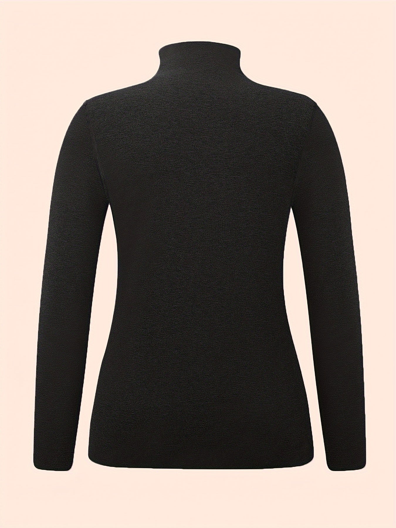 Turtleneck Thermal Underwear Long Sleeve Slim Fit Top