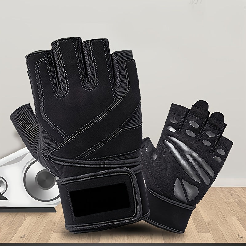 Anti-slip Half-finger Sports Gloves for Pull-ups Climbing
