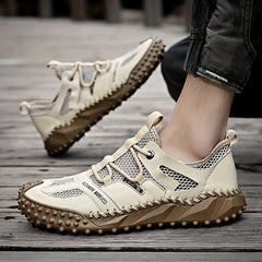 Men's Mesh Sandals Casual Non Slip Shoes Closed Toe Slip on Shoes