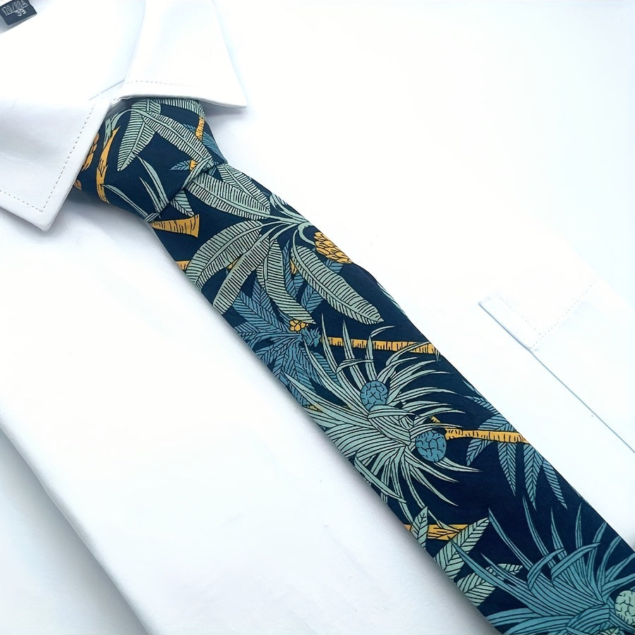 Men's Floral Tie Coconut Tree Tie Husband Boyfriends Birthday