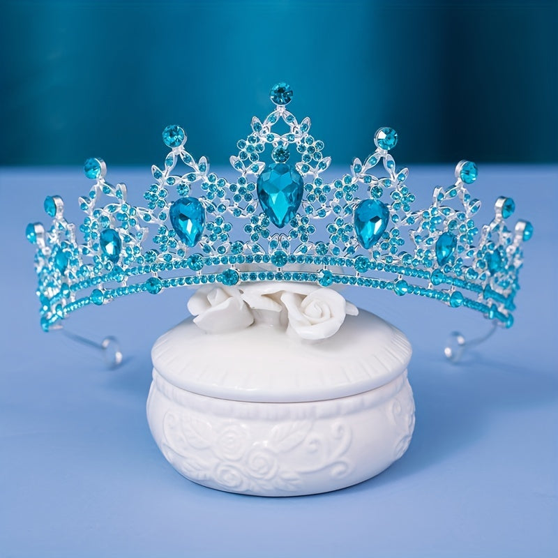 Kids Crown Tiara Rhinestone Hair Accessory for Princess Dress Party