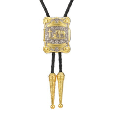 Youth Casual Metal Necktie Necklace Electroplating Tie