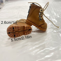 1:6 Scale High Heel PVC Doll Boots for BJD Dolls - 5" Height