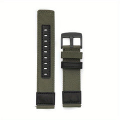 22mm Nylon Leather Watchband Sport Bracelet Quick Release Replacement Wristband