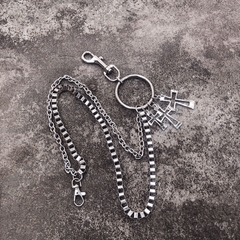 Cross Pants Chain Punk Double Chain Rock Hip hop Waist Chain Jeans Chain