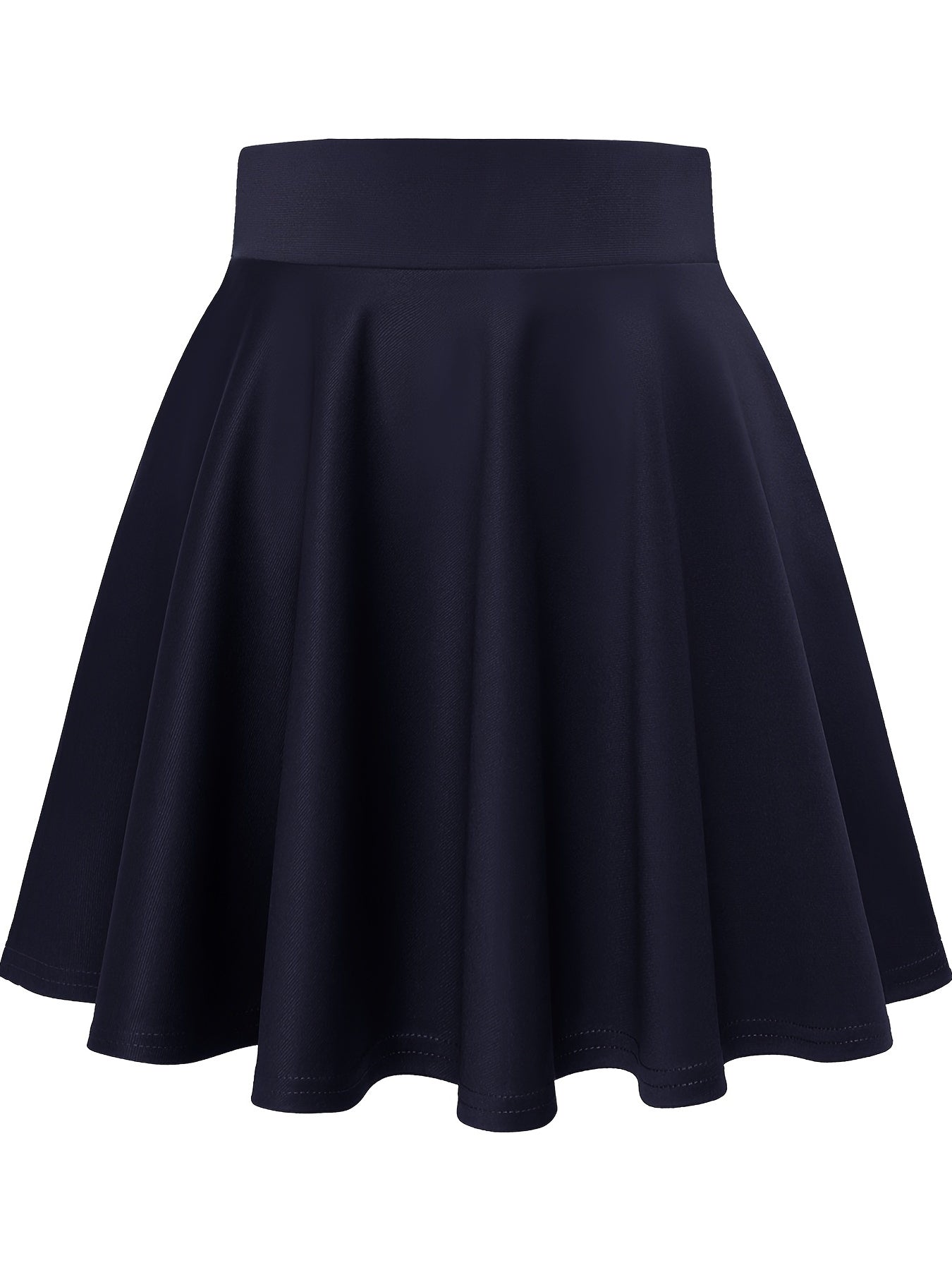 Casual High Waist Skater Skirt for Women