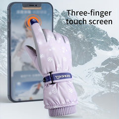 Winter Ski Gloves Men Women Waterproof Touch Screen Warm Gloves