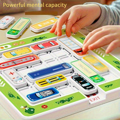 Kids' Car Challenge Puzzle Sliding Board Game