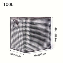Large Capacity Clothes Storage Bag with Reinforced Handle for Blankets Bedding