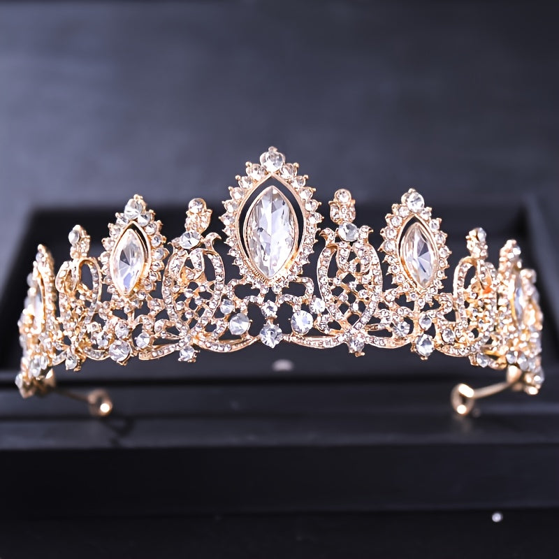Sparkly Crystal Tiaras Queen Crown for Women Bride Headband