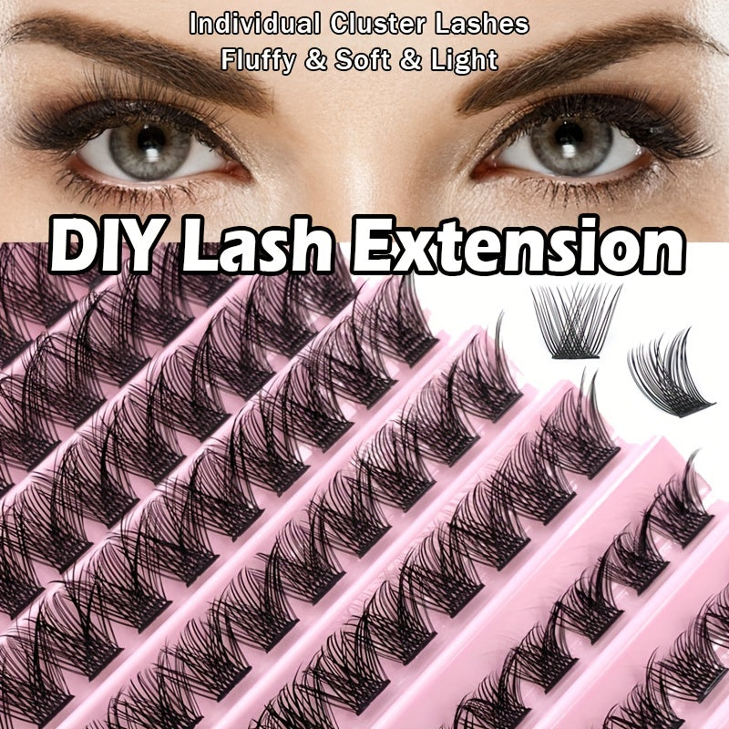 Thick Segmented False Eyelashes Large Eye Makeup Self Grafting Eyelashes