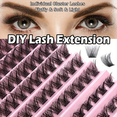 Thick Segmented False Eyelashes Large Eye Makeup Self Grafting Eyelashes