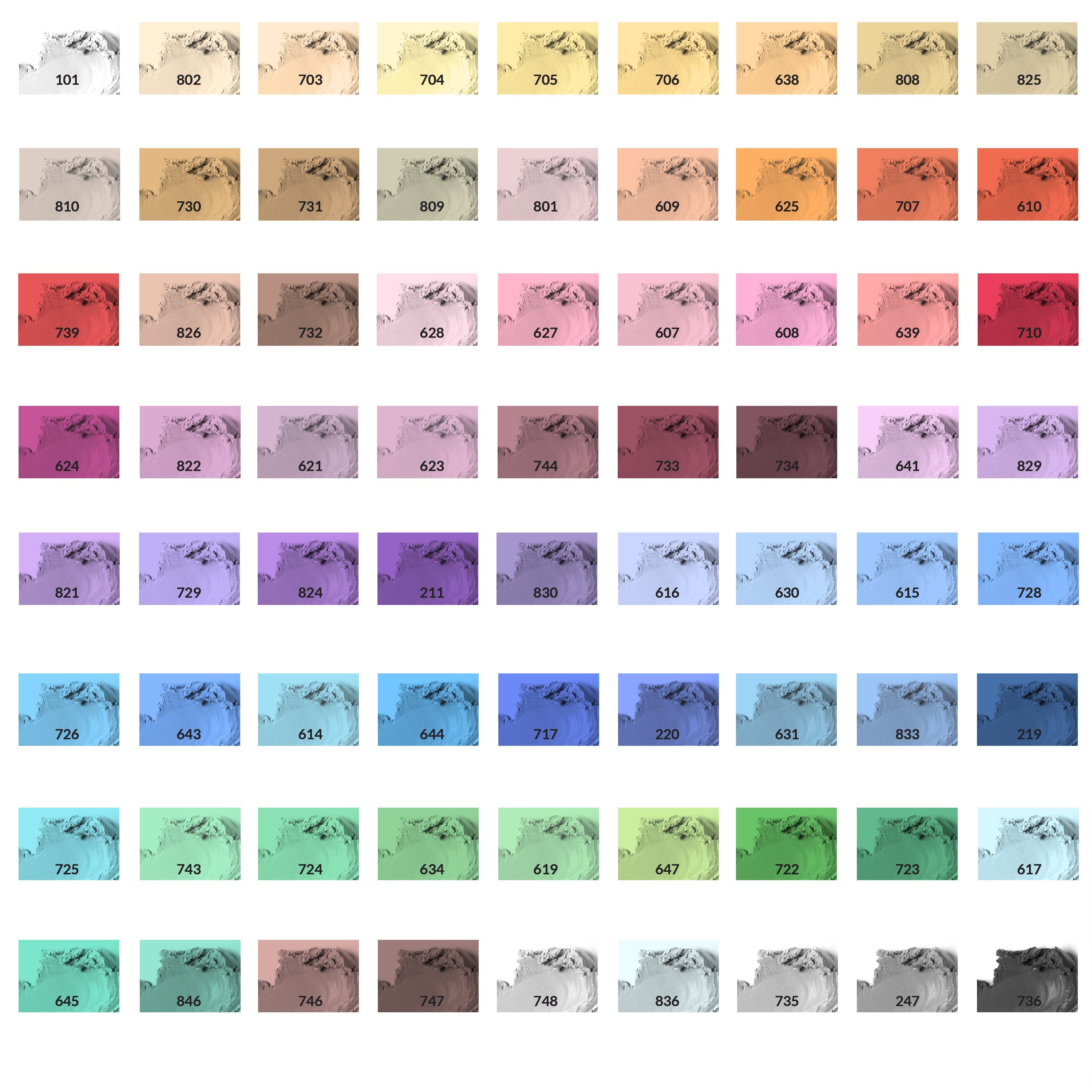 72 Master Professional Pastel Set Blendable Crayons Smooth Texture Ideal Artists