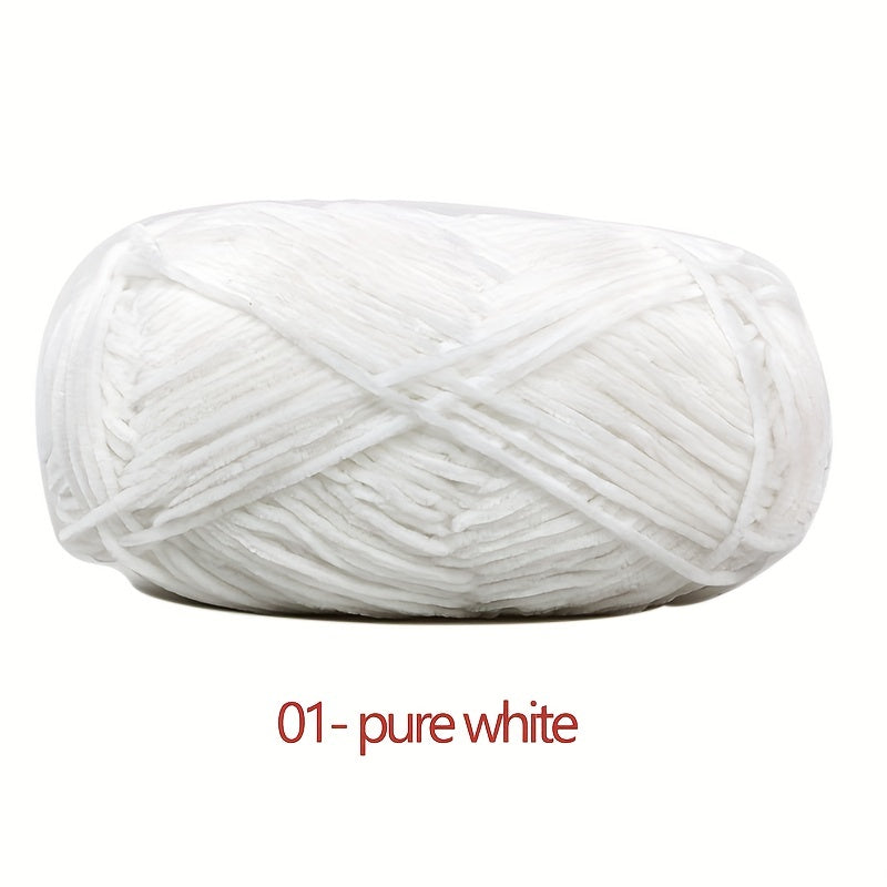 Chenille Yarn Soft Knitting Crochet Hand Knitted Velvet Yarn 148m