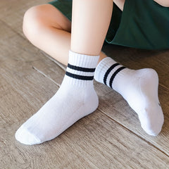 3pairs Thin Mesh Crew Socks for Baby Boys Girls Kids
