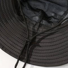 Waterproof Fisherman Hat with Chin Strap, Foldable Bucket Hat for Hiking
