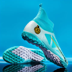 Men's High Top Turf Football Boots Anti-skid TF Soccer Cleats