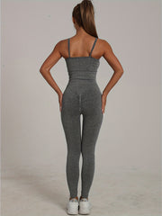 Yoga Jumpsuit Sleeveless Seamless Sports Bodysuit Women's Activewear