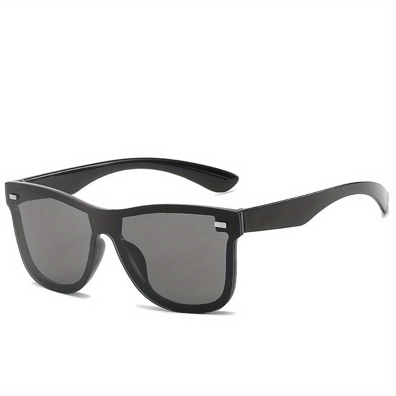 One Piece Frameless Cyberpunk Sunglasses for Women
