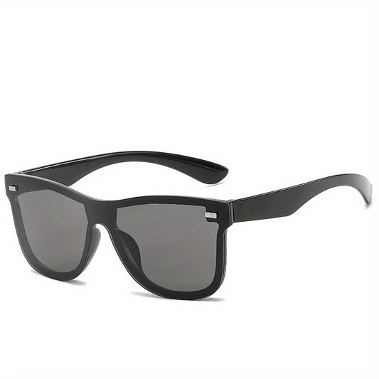 One Piece Frameless Cyberpunk Sunglasses for Women