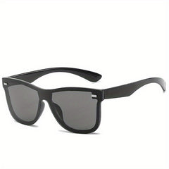 One Piece Frameless Cyberpunk Sunglasses for Women