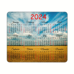 2022 Calendar Mouse Pad Non Slip Rubber Base Laptop Desk Mat