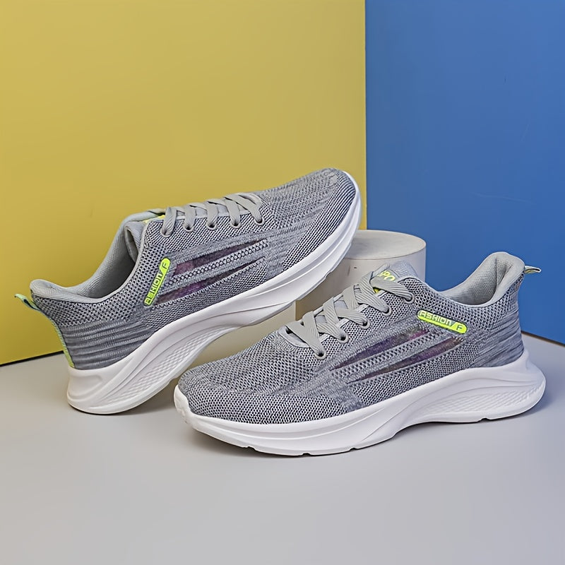 Men's Striped Mesh Breathable Running Shoes