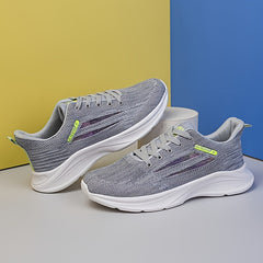 Men's Striped Mesh Breathable Running Shoes