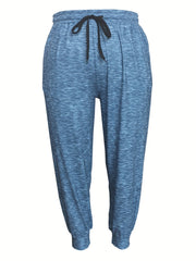 Tie Waist Straight Leg Workout Fitness Joggers