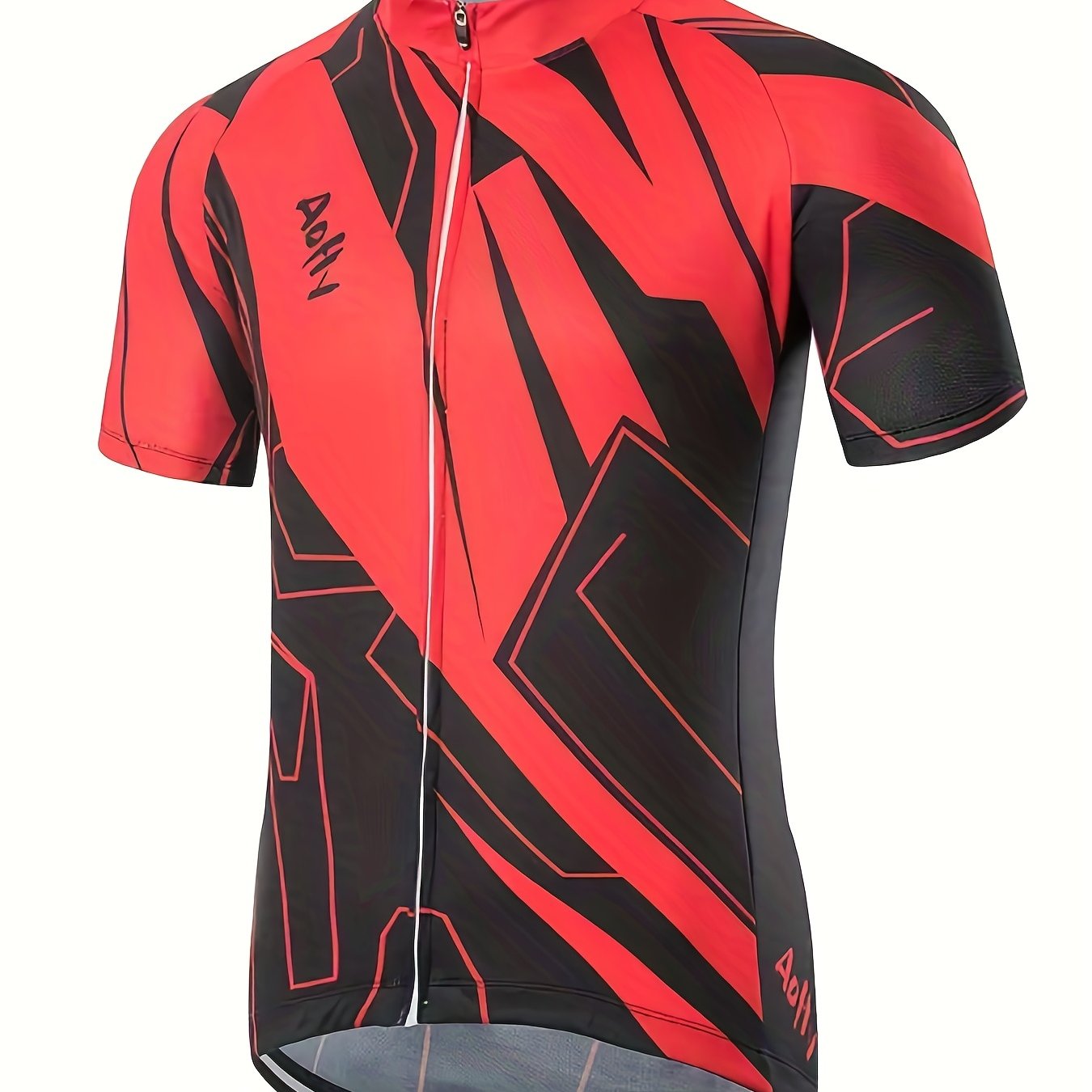 Men's Quick Dry Cycling Jersey with Rear Pocket - Moisture Wicking Shirt