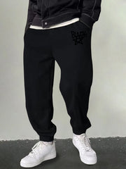 Men's Pentagram Print Joggers Casual Sports Pants