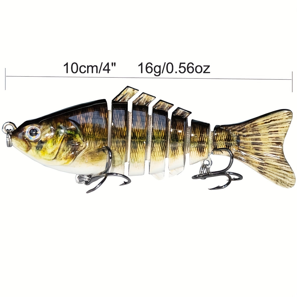 7 Segment Swimbait Crankbait Hard Bait Fishing Lure 16g